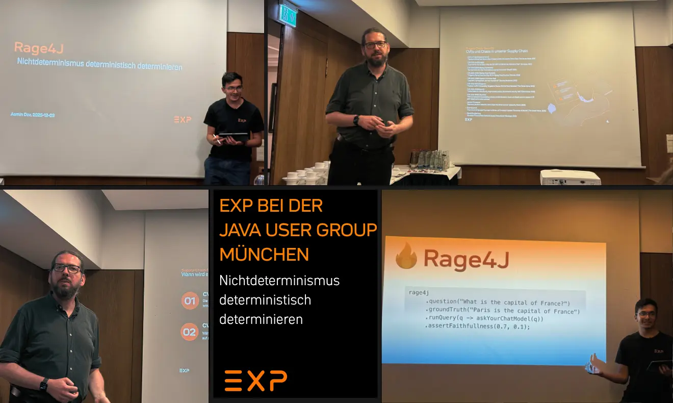 Vertrauen in Code und KI: EXP bei der Java User Group München